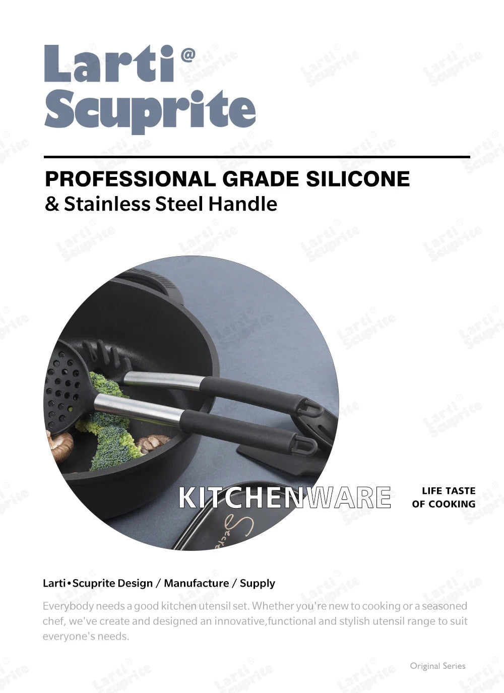 1 Pcs Silicone Kitchenware Kitchen Accessories Cooking Utensils Spatula Turner Heat-resistant Soup Spoon Shovel Pasta Colander