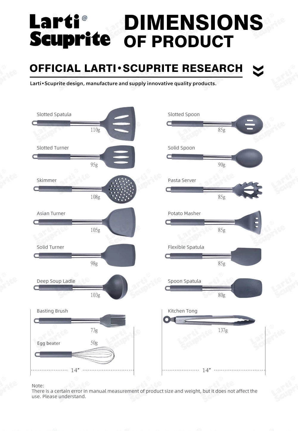 1 Pcs Silicone Kitchenware Kitchen Accessories Cooking Utensils Spatula Turner Heat-resistant Soup Spoon Shovel Pasta Colander