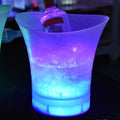 New Waterproof Plastic LED Ice Bucket Champagne Beer Bucket LED Light Up 5L Bars Night Party 4 Color LED Bars Nightclubs