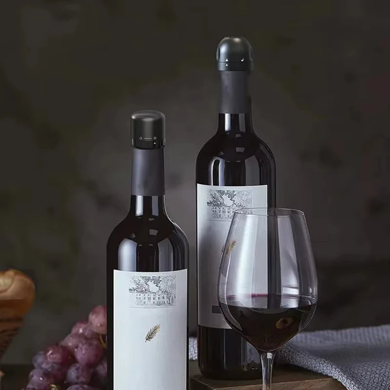 1/2pcs Sealing Red Wine Champagne Stoppers Rotating Leak Proof Reusable Leakproof Stoppers Domestic Kitchen Keep Fresh Tools