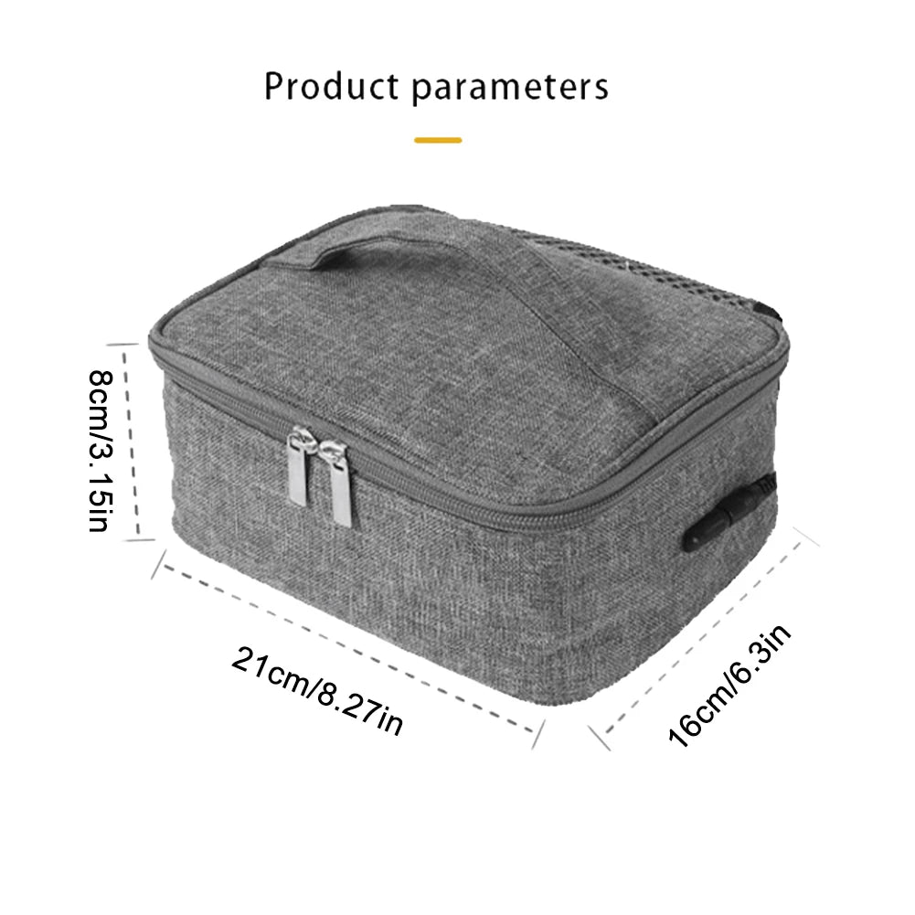 USB Rechargeable Portable Electric Lunch Bag Food Heater Warmer Portable Lunch Warmer Reusable Insulated Lunch Bag 3 Heat Levels