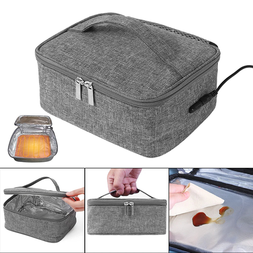 USB Rechargeable Portable Electric Lunch Bag Food Heater Warmer Portable Lunch Warmer Reusable Insulated Lunch Bag 3 Heat Levels
