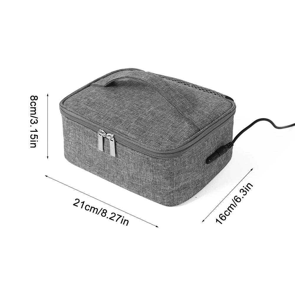 USB Rechargeable Portable Electric Lunch Bag Food Heater Warmer Portable Lunch Warmer Reusable Insulated Lunch Bag 3 Heat Levels