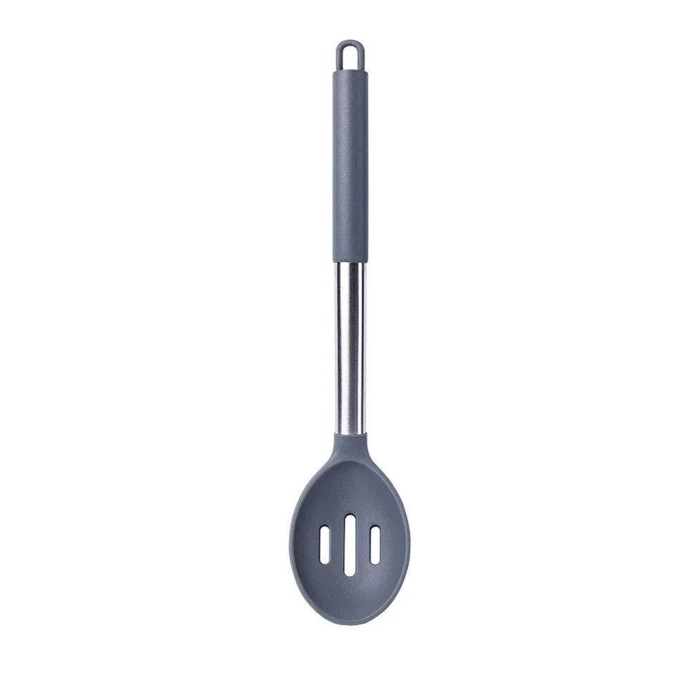 1 Pcs Silicone Kitchenware Kitchen Accessories Cooking Utensils Spatula Turner Heat-resistant Soup Spoon Shovel Pasta Colander