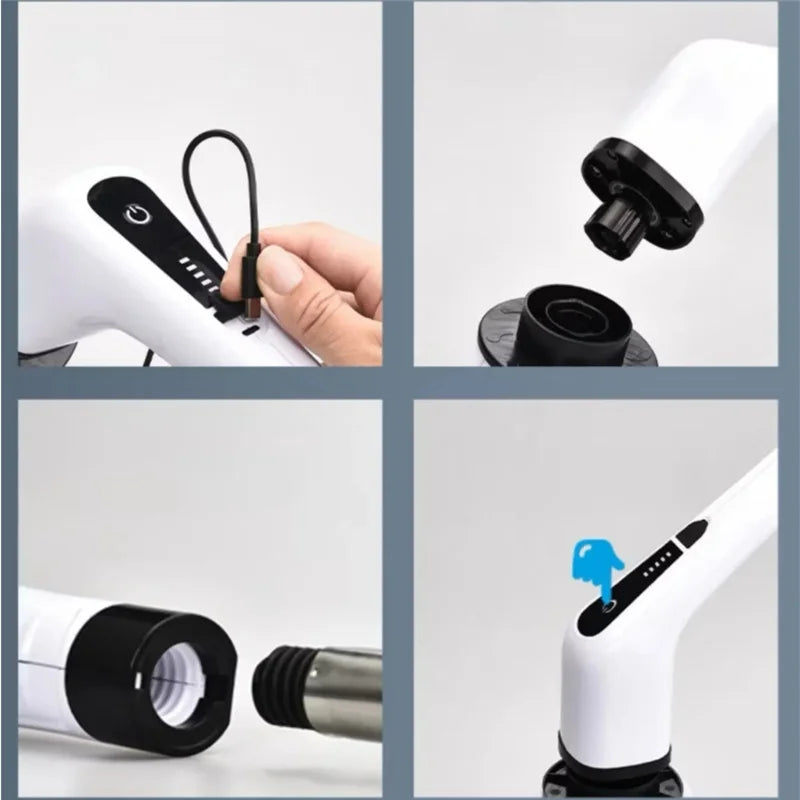 Escova Elétrica Giratória 9 em 1 - Limpeza Profunda KazaPrime