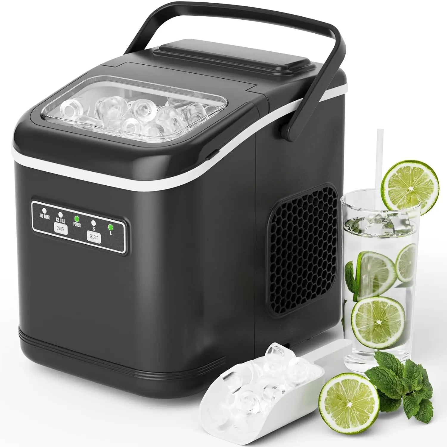 🧊Máquina de Gelo Compacta – Gelo Pronto em Minutos