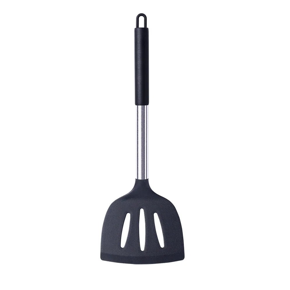 1 Pcs Silicone Kitchenware Kitchen Accessories Cooking Utensils Spatula Turner Heat-resistant Soup Spoon Shovel Pasta Colander